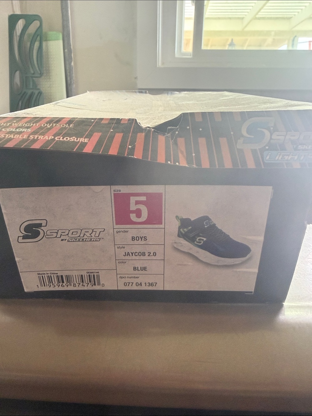 Skechers Kids Blue & Neon Green Light-Up Sneakers - Picture 2 of 3